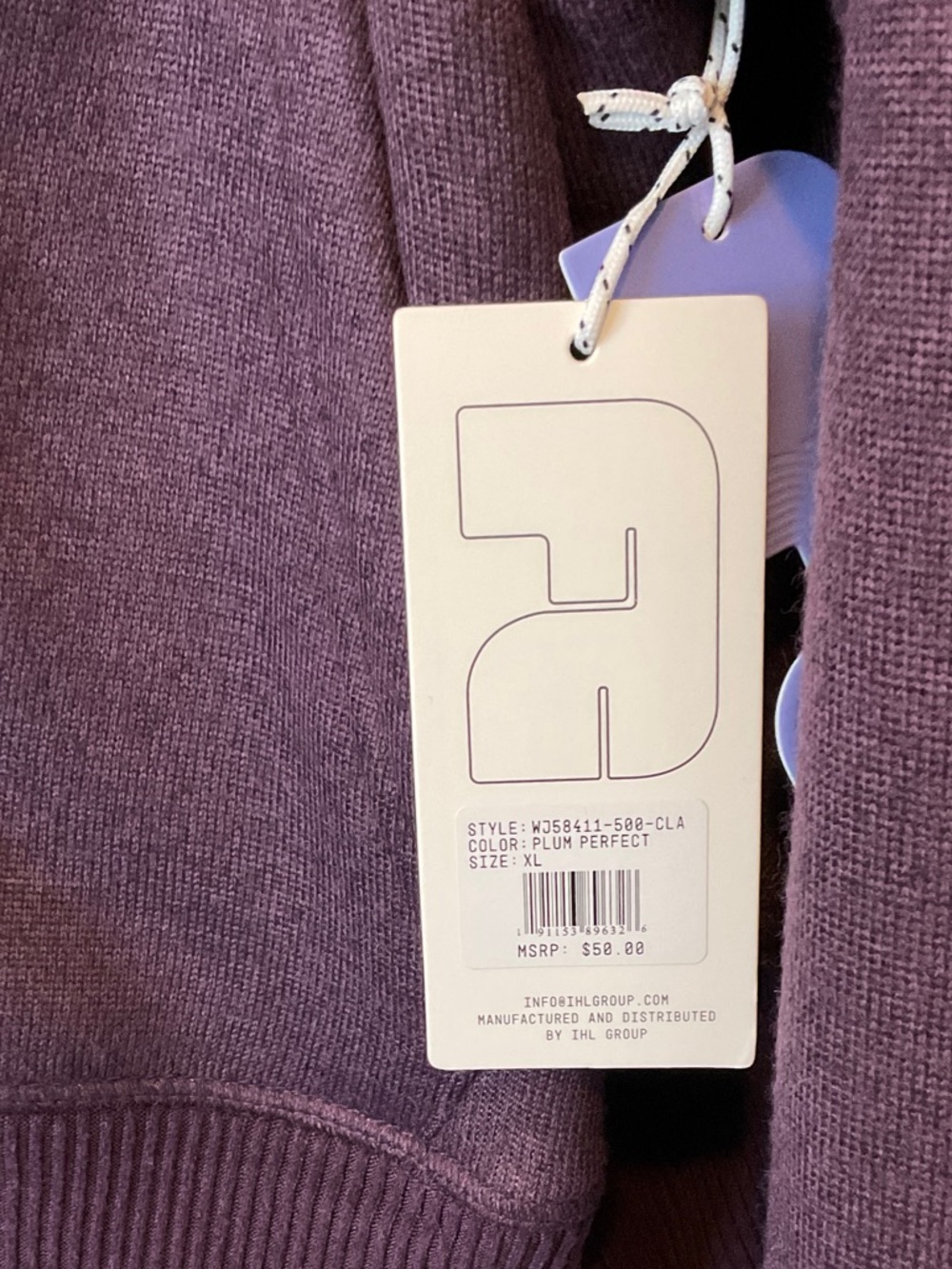 women’s Sherpa-Lined Zip Hoodie - Dark Plum - Picture 4 of 4